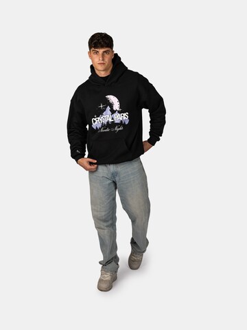 Crystal Paris Sweatshirt 'North' in Zwart