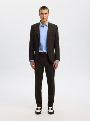SELECTED Slim fit Button Up Shirt 'SLHSLIMCLARK' in Blue