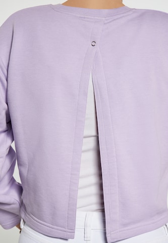 Sweat-shirt swirly en violet