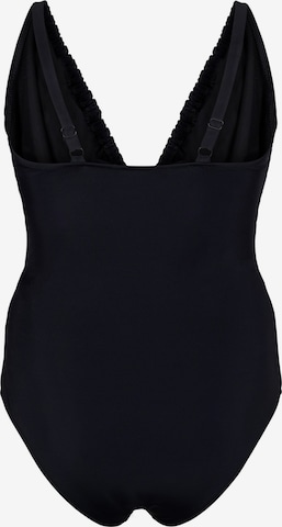 Swim by Zizzi - Fato de banho 'SMAGGIE' em preto: frente