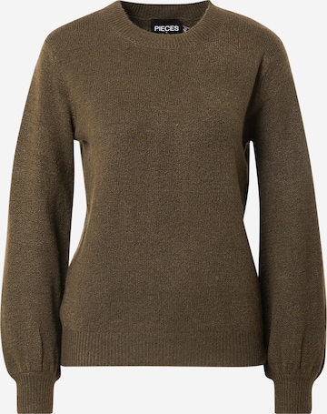 PIECES Sweater 'Perla' in Green: front