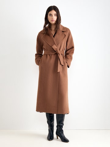 Phase Eight Between-Seasons Coat in Brown: front