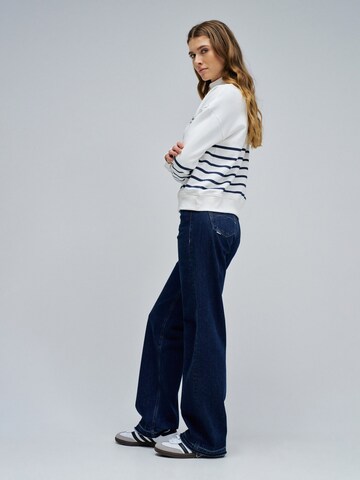 Sweat-shirt Salsa Jeans en blanc