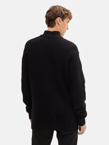 TOM TAILOR DENIM Sweater in Black