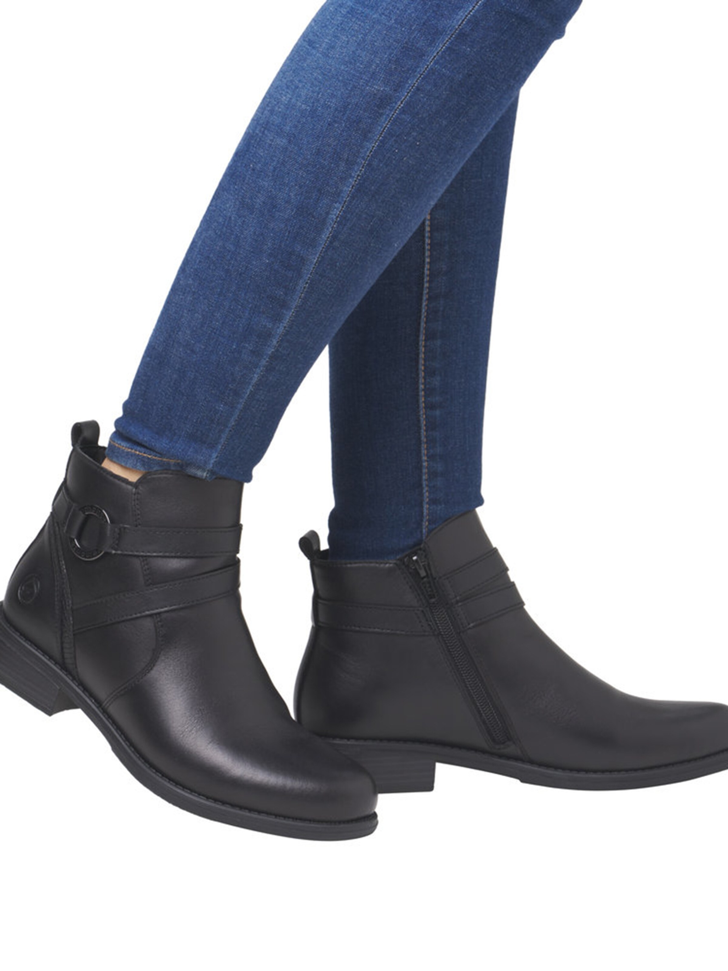 REMONTE Stiefelette 'D0F77' in Schwarz