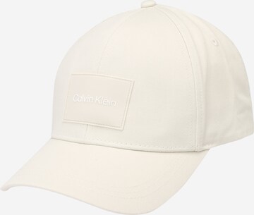 Cappello da baseball di Calvin Klein in bianco: frontale