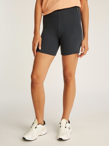 Skinny Leggings Calvin Klein Jeans en gris : devant