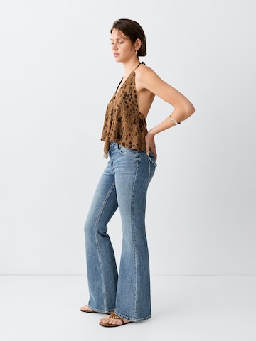 MANGO Flared Jeans 'FLORA' in Blue