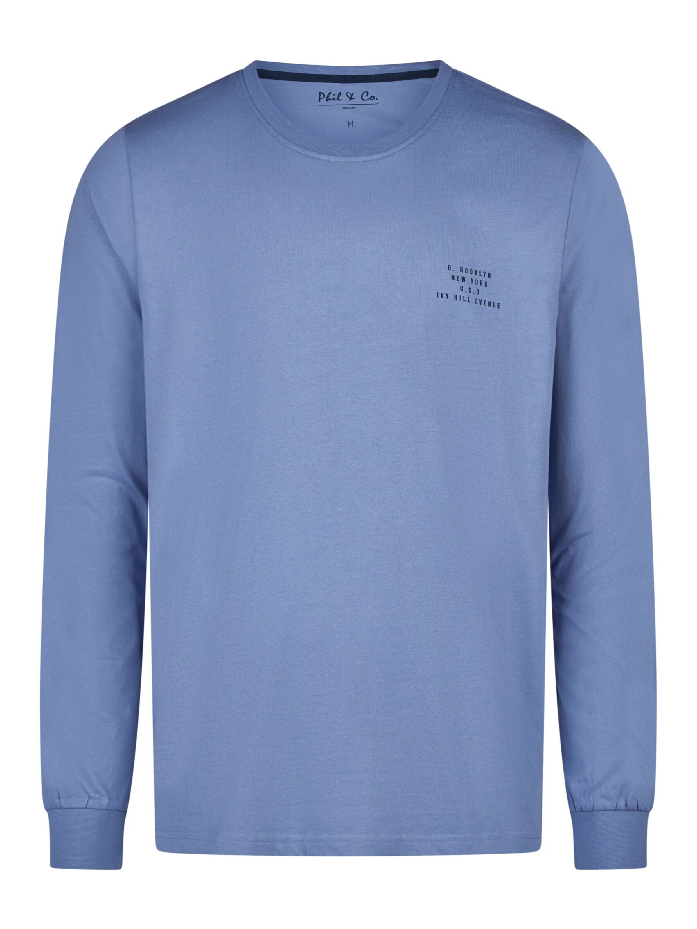 Phil & Co. Berlin Pyjama lang‌ in Blau
