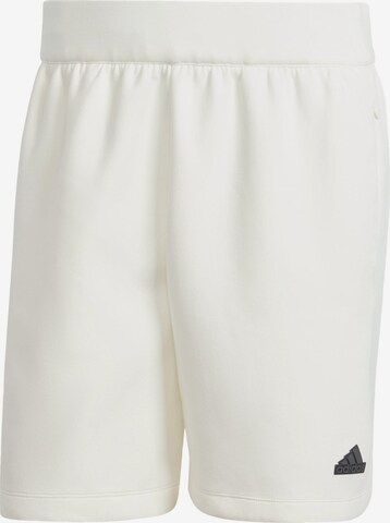 ADIDAS SPORTSWEAR Loose fit Workout Pants in White: front