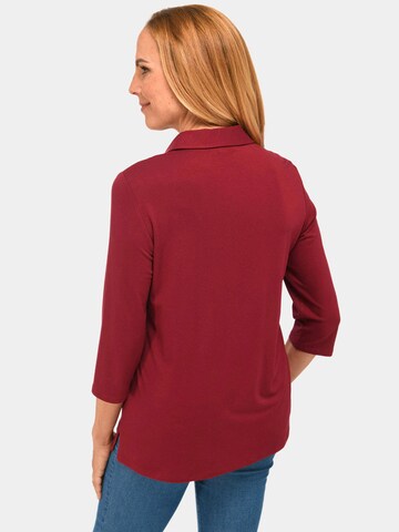 Goldner Bluse in Rot