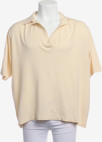 Roberto Collina Poloshirt M in Weiß: Vorderseite