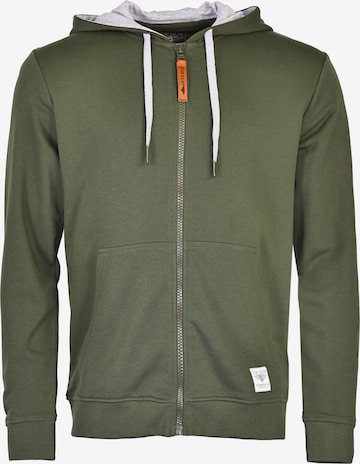 TOP GUN Sweatjacke in Grün: Vorderseite