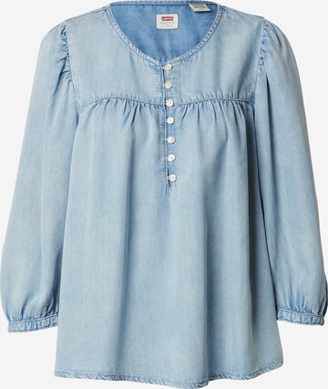 LEVI'S ® Blouse 'Halsey 3/4 Slv Blouse' in Blauw: voorkant