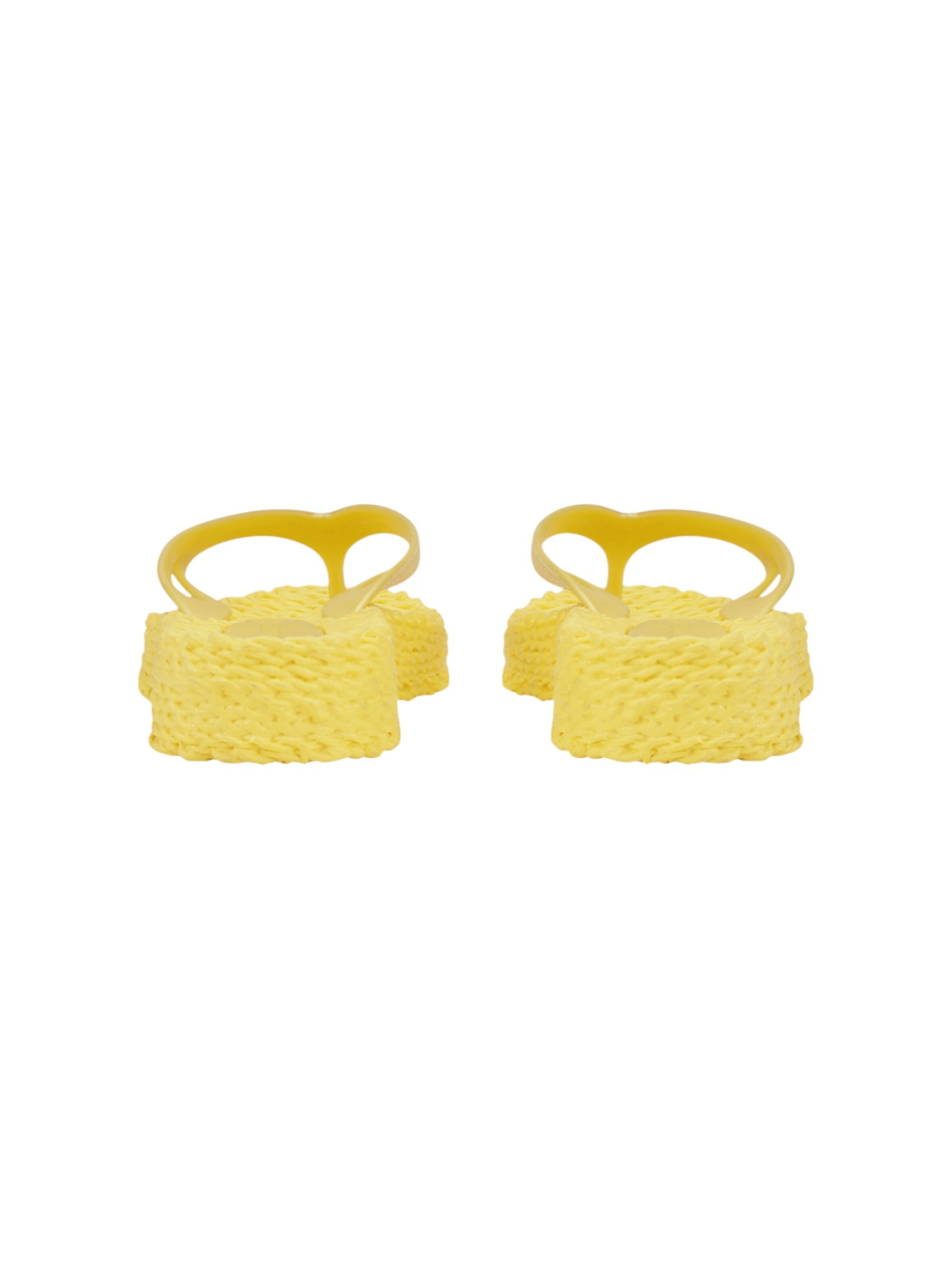 ILSE JACOBSEN T-Bar Sandals 'Cheerful 13' in Yellow