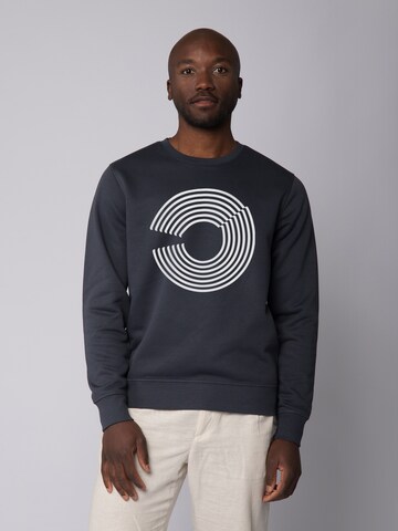 Watapparel Sweatshirt 'Abstract 01' in Grijs: voorkant