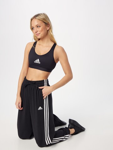 ADIDAS SPORTSWEAR Tapered Sportbroek 'Essentials' in Zwart