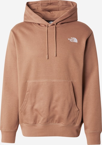 Sweat-shirt 'ESSENTIAL' THE NORTH FACE en marron : devant