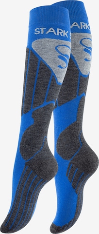 Chaussettes de sport Stark Soul en bleu : devant