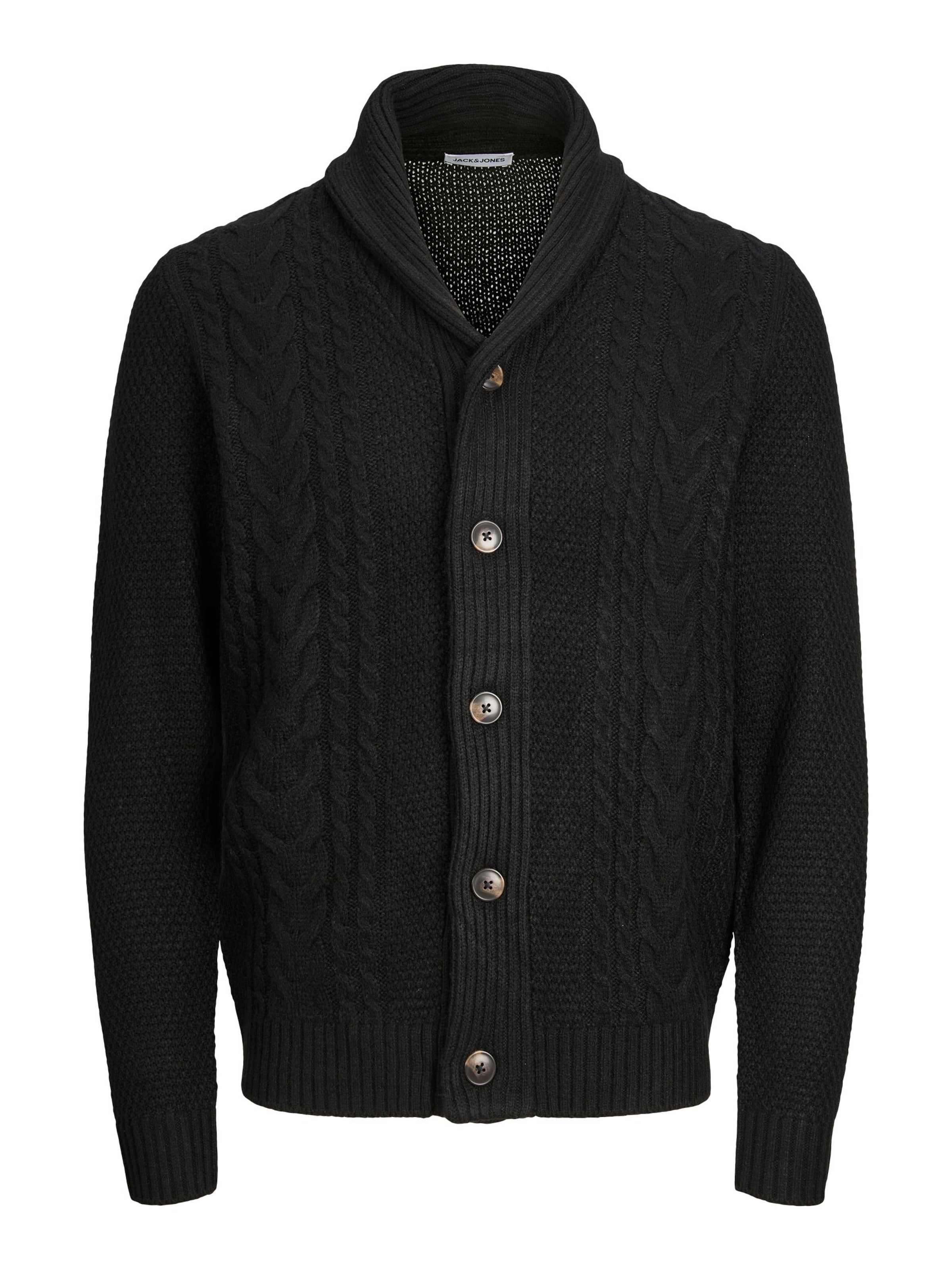 JACK & JONES Knit cardigan 'Craig' in XS in Black, Item view