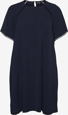 Vero Moda Curve Jurk 'CALVA ' in Blauw: voorkant