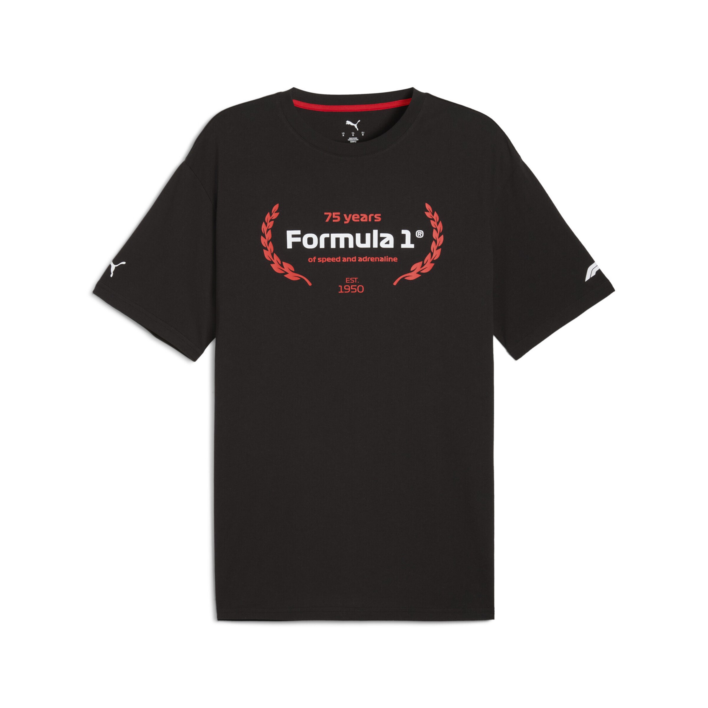 PUMA Shirt 'F1® Essentials' in Black: front