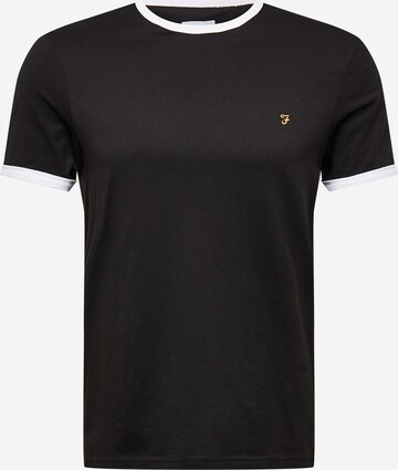 T-Shirt 'GROVES RINGER' FARAH en noir : devant