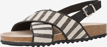 Tamaris GreenStep - Sandalias en negro: frente