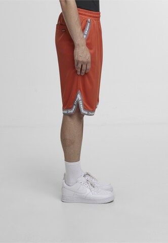 Dangerous DNGRS - Regular Calças 'Dunkin' em vermelho