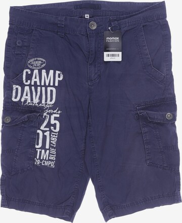 CAMP DAVID Shorts in 33 in Blue: front