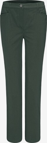 Goldner Slim fit Pants 'Anna' in Green: front