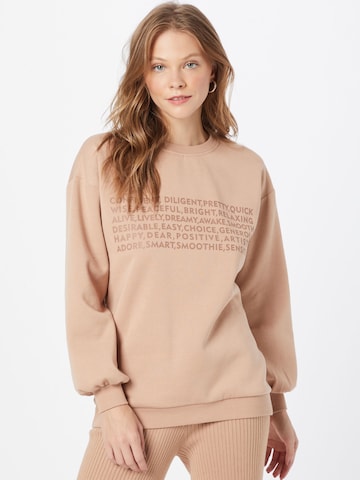 VERO MODA Sweatshirt 'Natalie' in Braun: predná strana