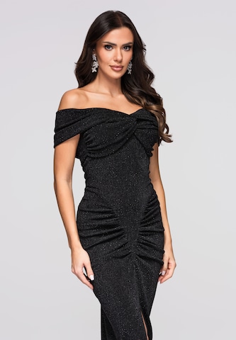 Ombre Evening Dress in Black
