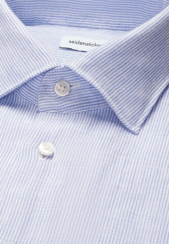 SEIDENSTICKER Comfort Fit Hemd in Blau