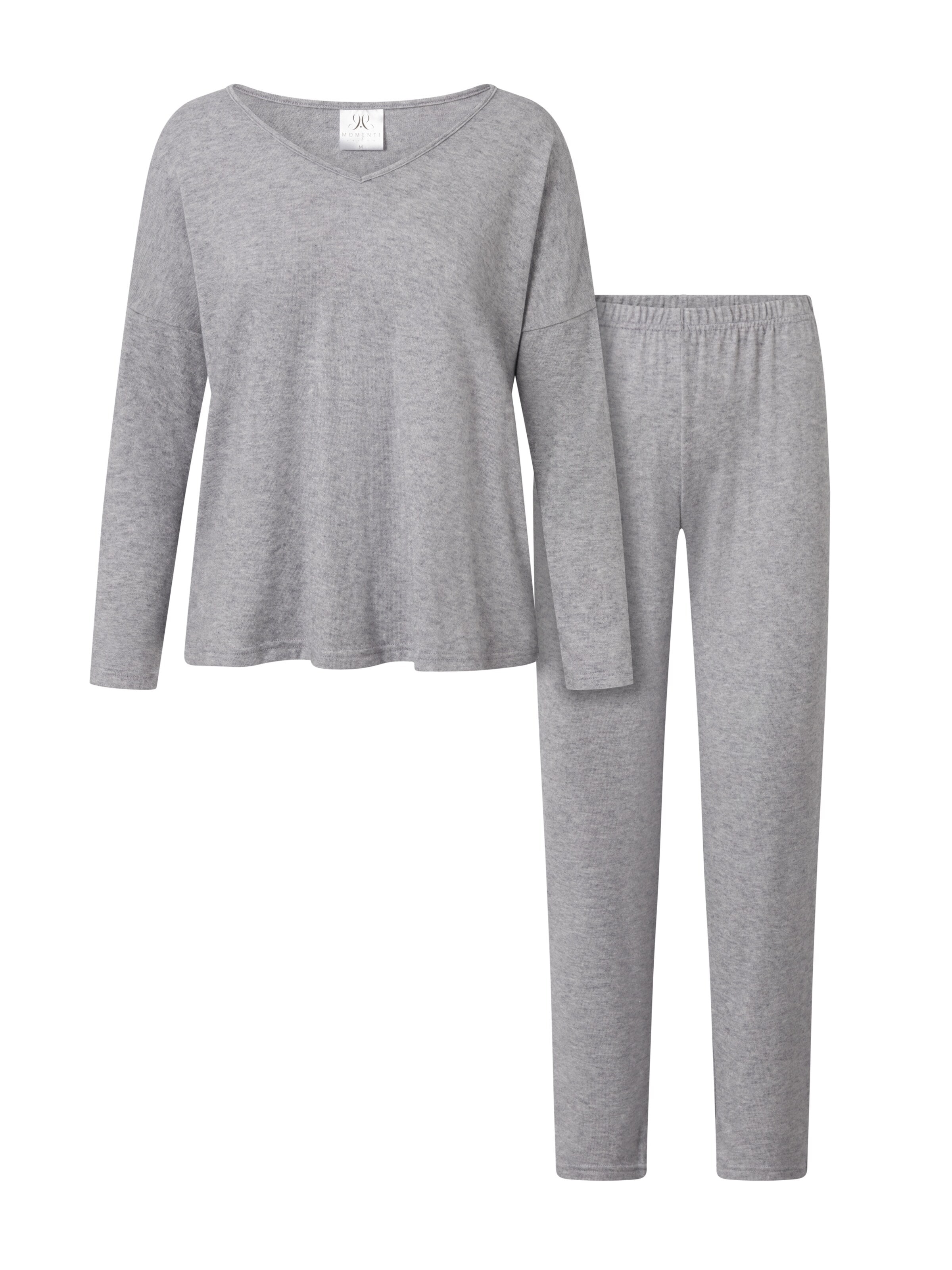 Momenti Per Me - Pijama 'Comfort Zone' en gris: frente