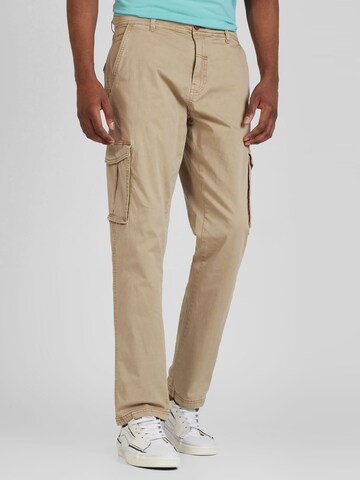 Regular Pantalon cargo BLEND en marron : devant