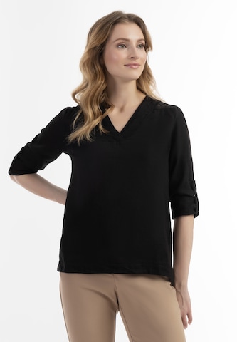 Usha Blouse in Black: front