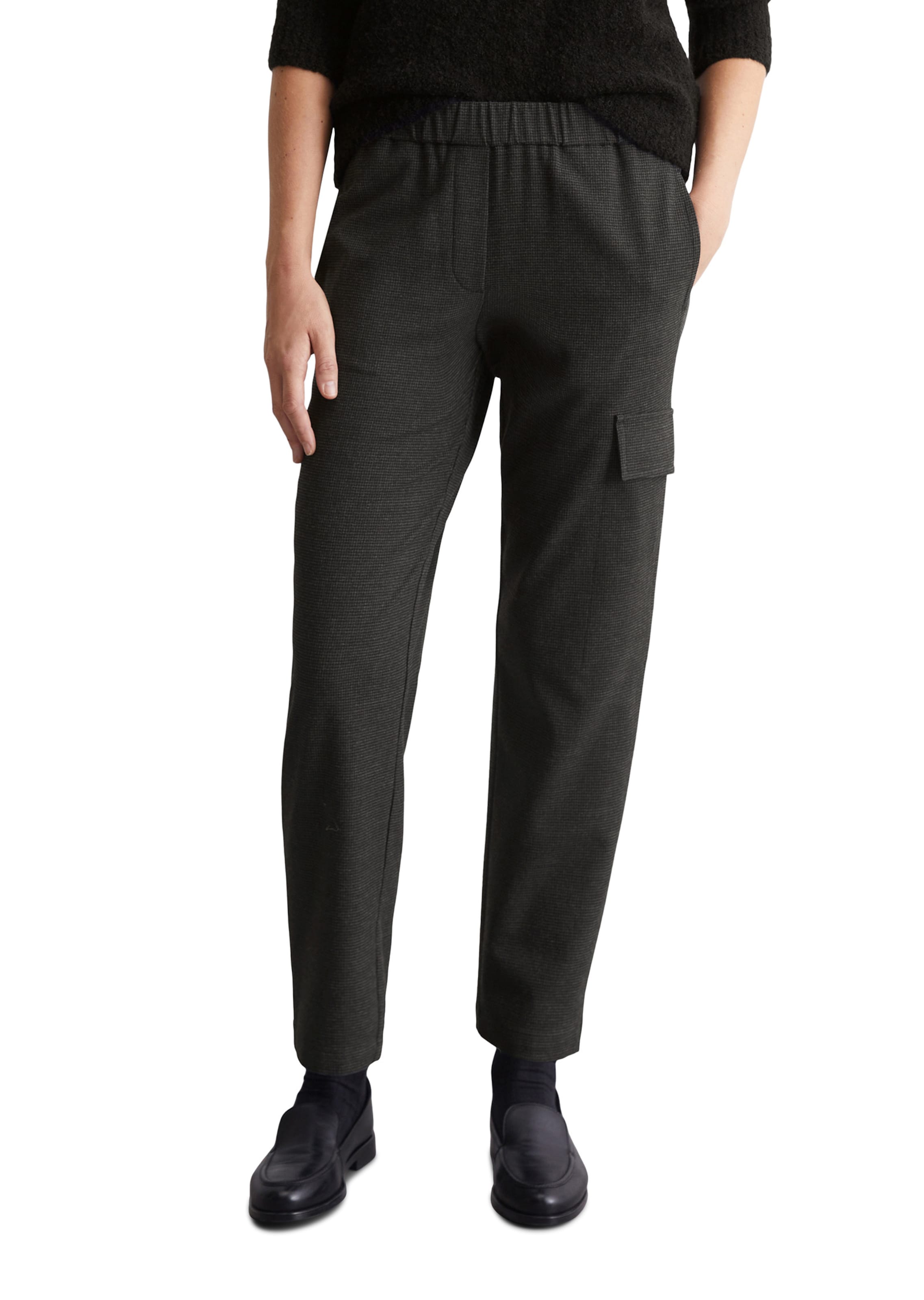 Marc O'Polo Tapered Hose in Schwarz: Vorderseite