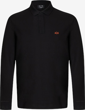 ARMANI EXCHANGE Тениска в черно: отпред