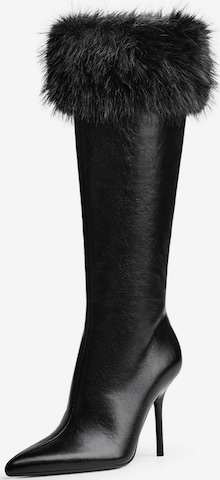 Bottes Bershka en noir : devant