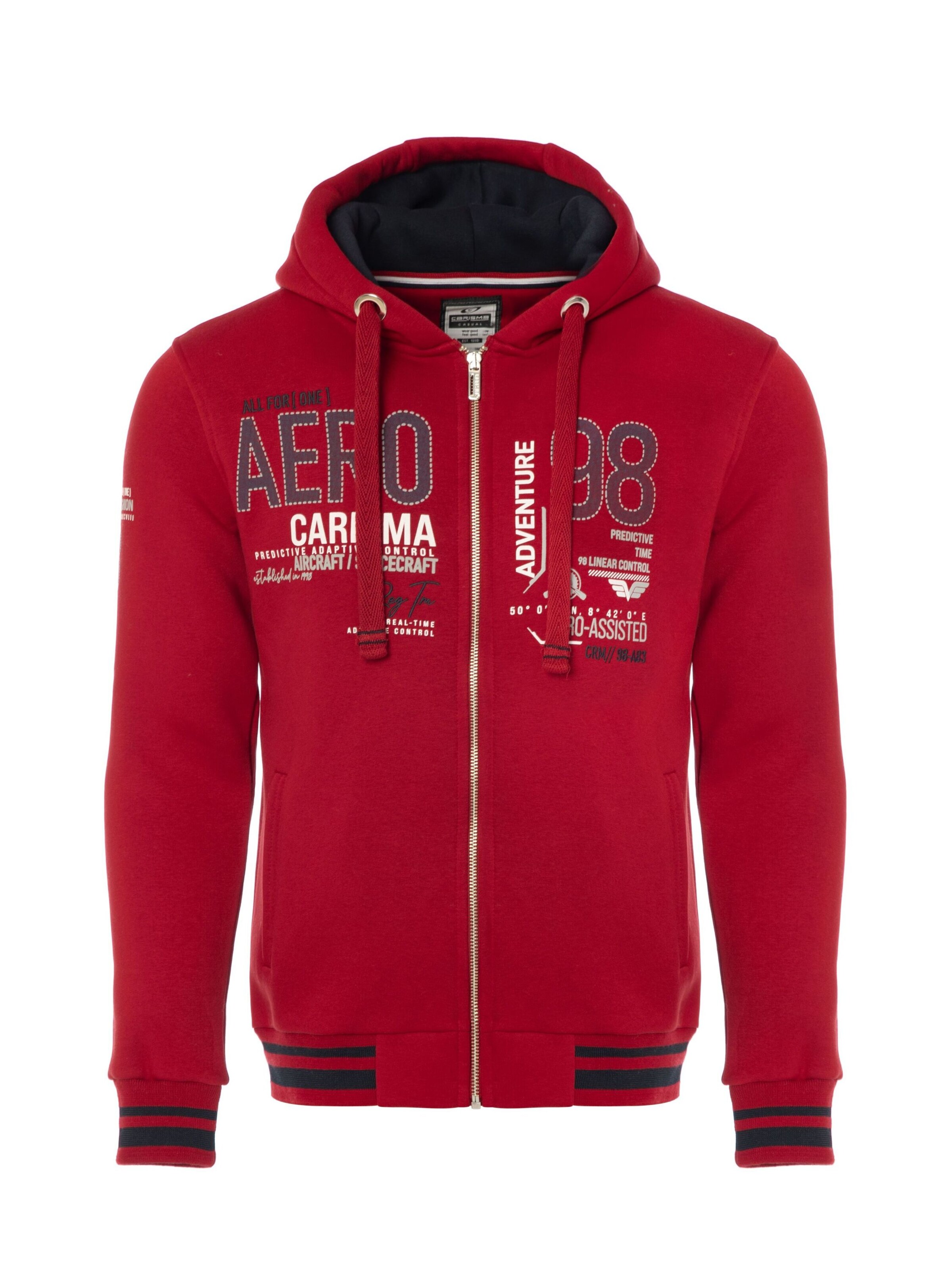 CARISMA Sweat jacket in Red: front