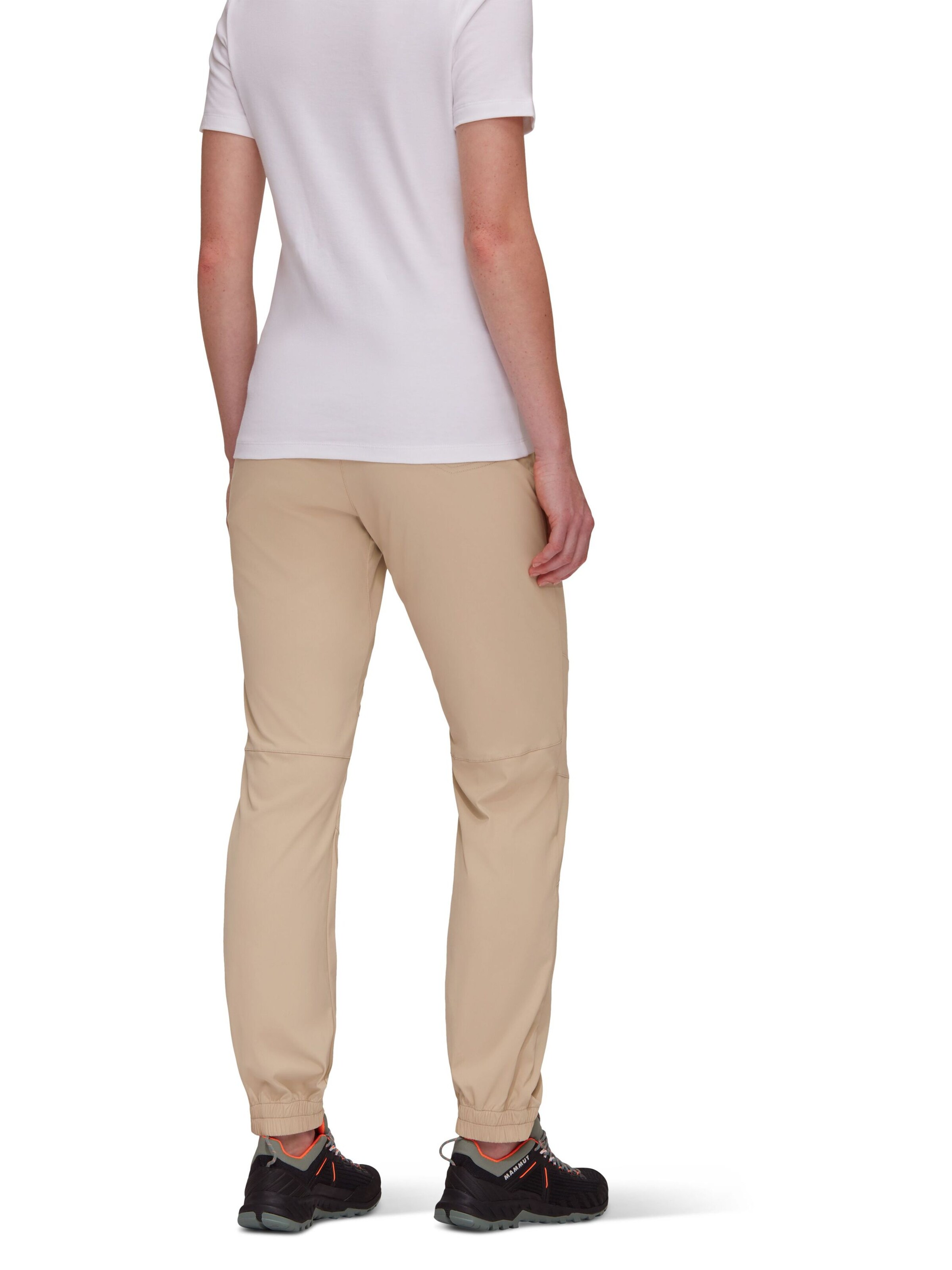 MAMMUT Tapered Outdoor Pants 'Massone Light' in Beige