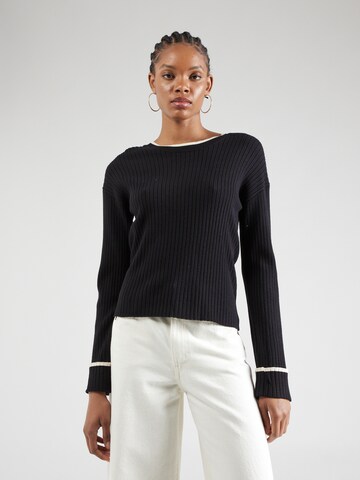 Pull-over 'JILJA' PIECES en noir : devant