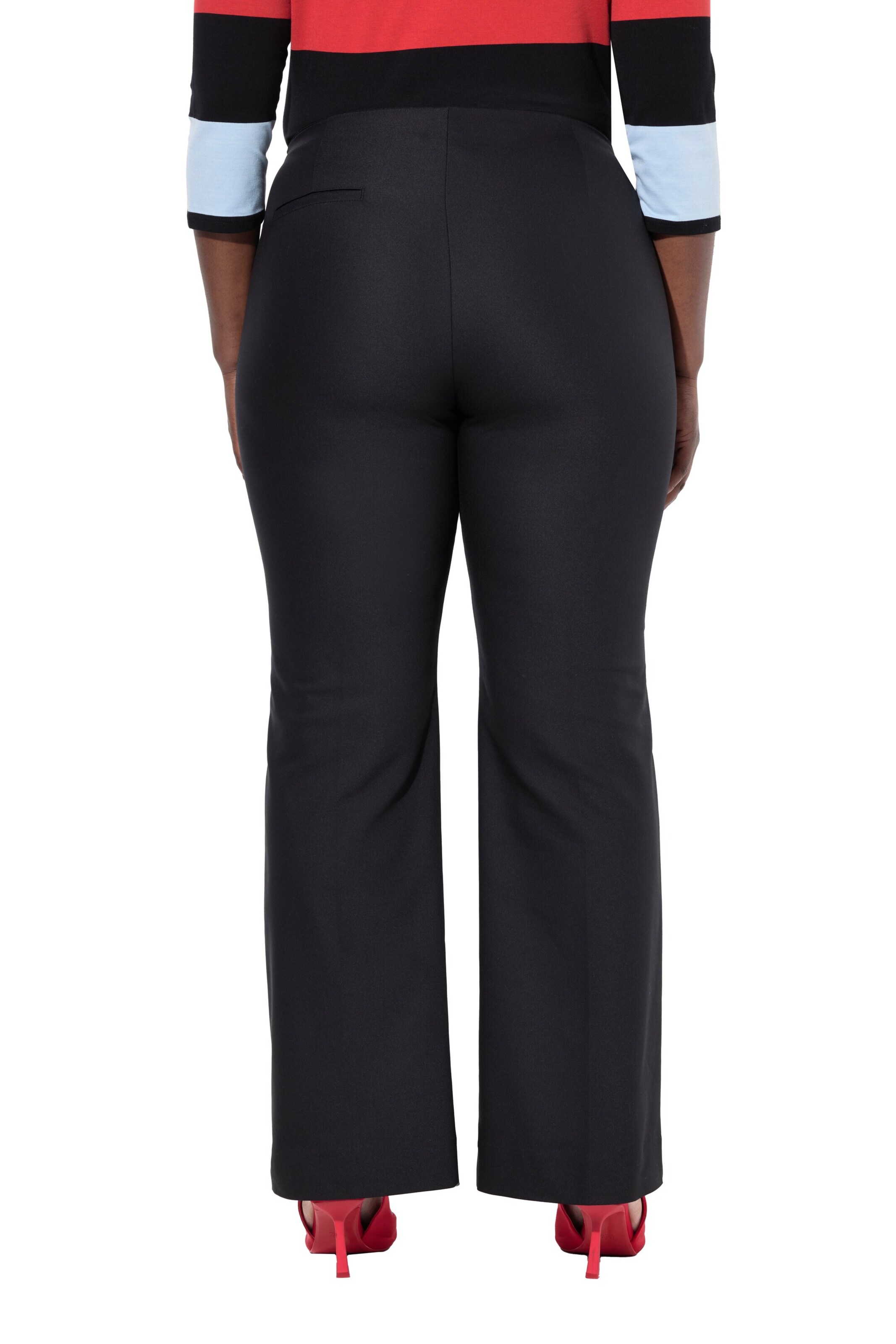 Ulla Popken Flared Hose in Schwarz