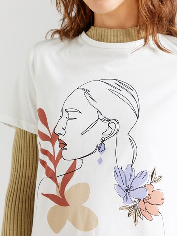 VILA T-Shirt 'VIVULKAN' in Weiß