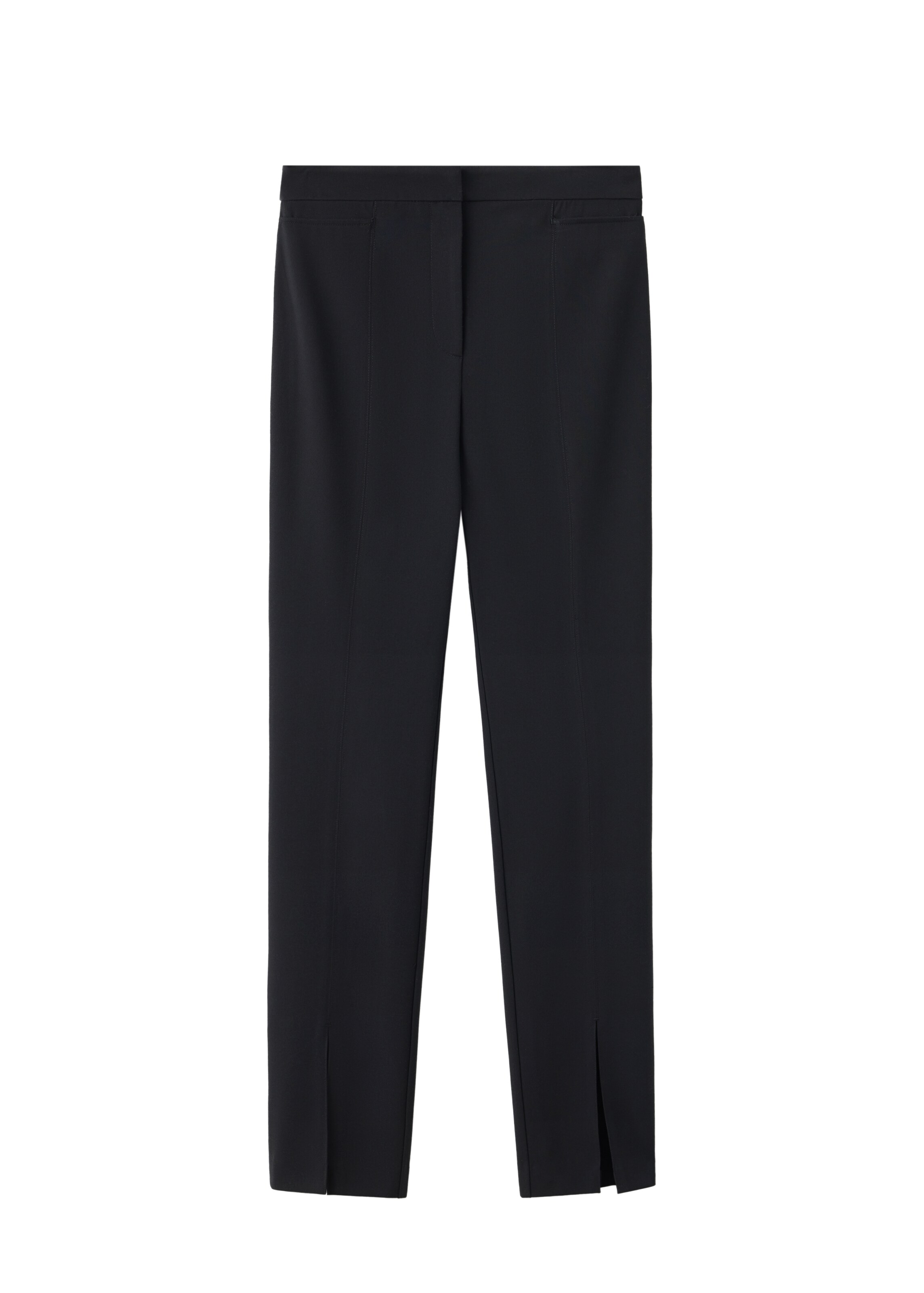 MANGO Skinny Trousers 'POCKET' in Black: front