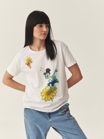 T-shirt 'Carla 1' TATUUM en blanc : devant