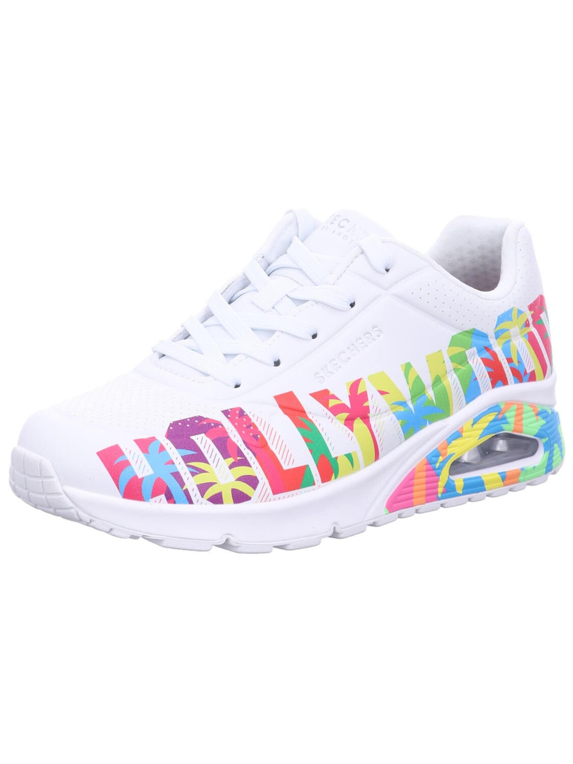SKECHERS - Zapatillas deportivas bajas 'Schnürschuh Damen 177995 WMLT Textil & Kunststoff (Synthetik) in weiß' en blanco: frente
