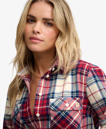 Chemisier Superdry & Co en rouge