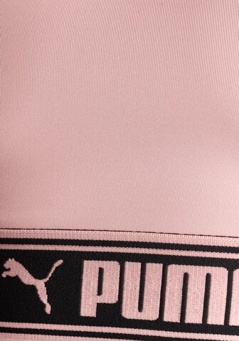 PUMA Μπουστάκι Αθλητικό σουτιέν σε ροζ